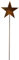 Manufaktur Lichtbogen Rost Gartenstecker Stern 112 cm