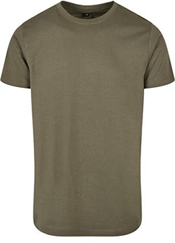 Build Your Brand BB010-Basic Round Neck T-Shirt Camiseta Hombre, Olive, XL