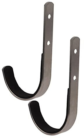SPYMINNPOO 2PCS Metal Gun Rack and Shotgun Hooks Rifle Hangers Wall Mount J Hook Wall Mounted Hook for Archery Bow Sportinggoods Hunting Equipment Sportinggoods Hunting Equipment