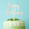 Tortendeko Happy Birthday Cake Topper Geburtstag Holz Geburtstagskuchen Torten Topper für Geburtstagsfeier Geburtstagsparty Geburtstagsfest Deko Geburtstag Mann Mädchen Frauen Junge