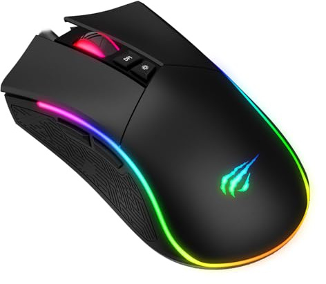 DAPON Mouse para Juegos Iluminado con Cable Y 7 Botones
