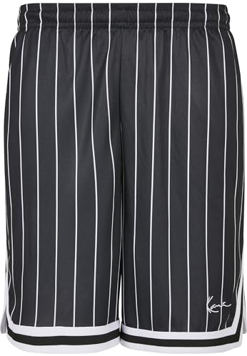 Karl Kani Herren Small Signature Pinstripe Mesh Shorts