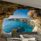 Fototapete Höhle Meereslandschaft Natur Wandbild Wohnzimmer Schlafzimmer Inneneinrichtung Tapete Weltraum 3D Poster-400Cmx280Cm