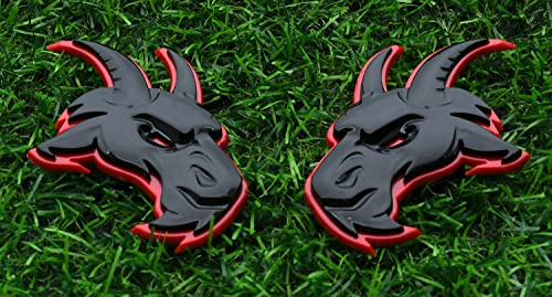 1 Paar benutzerdefinierte Kopf-Embleme 3D-Abzeichen Ersatz für TRX Ram 1500 Fender Badge Hellcat (Redline)