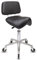 Staboos Rollhocker bis 160 kg - Premium Sattel Sitz mit Lehne - Praxishocker (Premium Rollen) Drehhocker höhenverstellbar (55 cm bis 75 cm) Sattelhocker