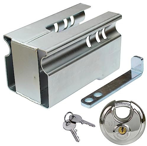 meinAnhängerersatzteil mAe Safety Box Diebstahlsicherung Kastenschloss Anhängerschloss inkl. Schloss