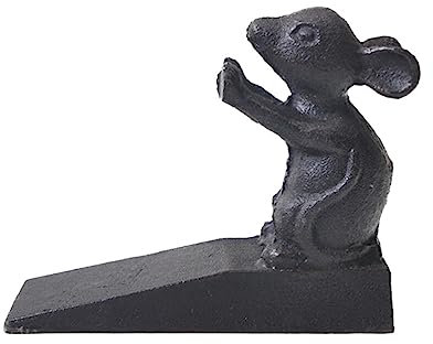Ciieeo Decorate Animal Door Stopper Cartoon Door Stopper Iron Door Stopper Mouse Door Stopper Decorative Door Stopper Door Wedge Wrought Iron Windproof Door Stopper