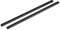 NORDRIVE N15071 Helio Black, 1 Paar Dachträger aus Aluminium - L - 127 cm