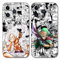 PBNDJVG 2 Confezioni Custodia per Apple iPhone 14 Pro 6.1 pollici, Anime Manga Character Gear 5 Sun God Nika Zoro Motivo Antiurto Protezione Della Lente Case TPU Silicone Cover, 01