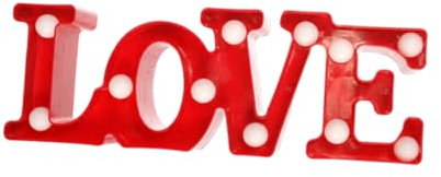 Mikikit Neon Zeichen Lampe Form Nachtlicht Tisch Lampe für Rot Keine Batterie