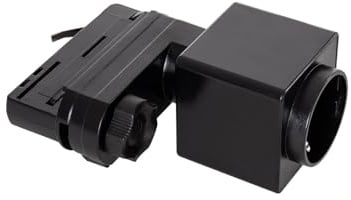 LEDKIA LIGHTING - Enchufe Tipo F Schuko para Carril Trifásico | Potencia Máxima 1400W | Instalación Rápida | Iluminación Comercial Interior | Acabados de PC Duraderos, Negro, Policarbonato