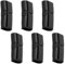 ZXUPOI 6 Pcs 12x6mm Armband Verschlüsse Magnetic Endkappen zur Schmuckherstellung in Edelstahl Rectangle für Lederseil Halskette Lederband Schnalle Bohrung