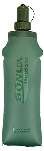 Kongou Borraccia Morbida Pieghevole, 250ml/500ml Borraccia Riutilizzabile per I Viaggi, Bottiglia d'Acqua All'aperto per Jogging, Ciclismo, L'escursionismo E L'arrampicata