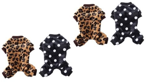 Sosoport 4stücke Teiliges Haustier Schlafanzug Für Hunde Atmungsaktive Elastische Und Bequeme Kleidung Für Kleine Und Mittlere Haustiere Für Drinnen Draußen Fotorequisite