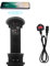ZESHAN Pop Up Power Outlet with Wireless Charger, 1 Switch, 2 UK Power, 2 USB A and 1 USB C Fast Charging Ports for Home/Office Conference Table and Kitchen countertop, Black