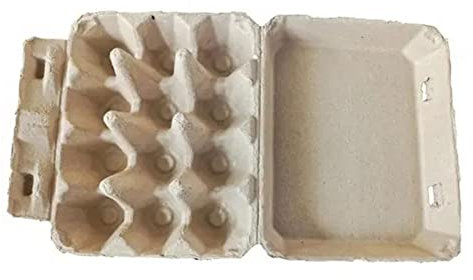 Rtppyakk 30 Cartones de Huevos en Vintage, Estilo CláSico de 3 X 4 para 12 Huevos Grandes, DiseñO Resistente Hecho de Caja de Huevos Reciclada B