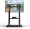 JXMTSPW Mobile TV Stand on Wheels Large Screen TV Mobile Bracket for 32-100 inch Plasma/LCD/LED TVs Universal Portable TV Cart Height Adjustable with Shelf, Trolley up to 80kg Max VESA 900x600mm