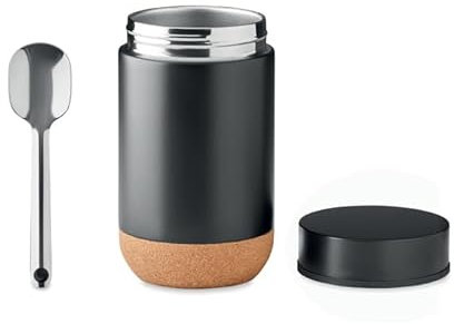 James Premium Aromadose, Kaffeedose 400ml Füllvolumen, aromadicht, Edelstahl, Schwarz