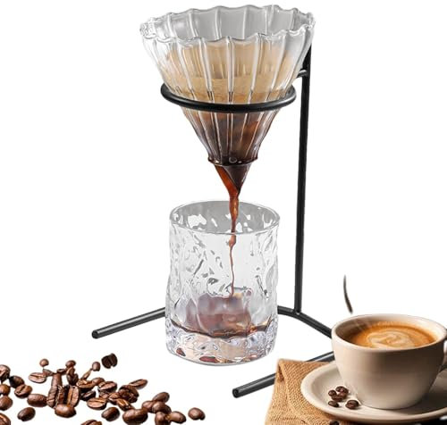 Kaffee-Tropfer Ständer, Kaffeemaschine Tropffilter Cup Rack Ständer, Metall Kaffee Brauer Halter, Hand Drip Kaffee Halterung, Kaffeefilterhalter für Kaffee Bier Getränk Maker