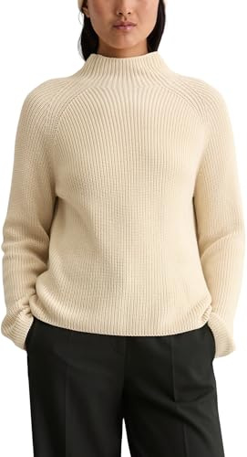 Marc O'Polo Damen Strickpullover aus Bio-Baumwolle Langarm
