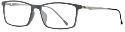 EYEphy Herren Business Casual HD Anti-Blaulicht Lesebrille, Ultra Light TR Frames 1.56Aspheric Resin Lens Lesebrille,Grau,+0.75