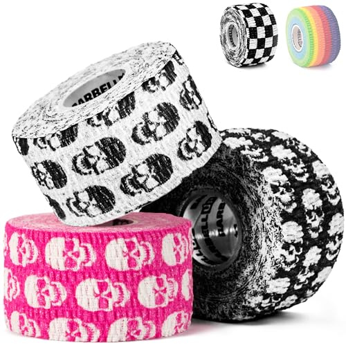 Barbell UP Sticky Baumwolle Hook Grip Tape für Cross Training - [6m x 38mm] - Finger Tape für Krafttraining, Gewichtheben, Powerlifting, Lifting Sport Tape, Weightlifting Thumb Tape für Fitness