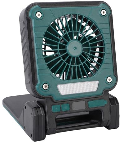 Fockety Ventilateur à énergie Solaire, Batterie Rechargeable USB 10 W Panneau Solaire, Fonctionnement Silencieux, 3 Vitesses de Vent, 5 Modes D'éclairage, Portables pour le Camping, la