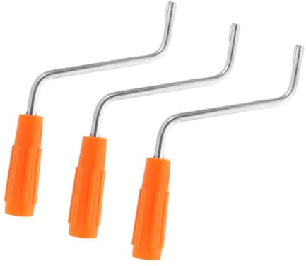 DECOMELODY 3pcs Manual Pasta Machine Handle Replacement Thick Material Hand Crank Roller Grip for Homemade Noodle Makers Easy Operation for Family Pasta Making