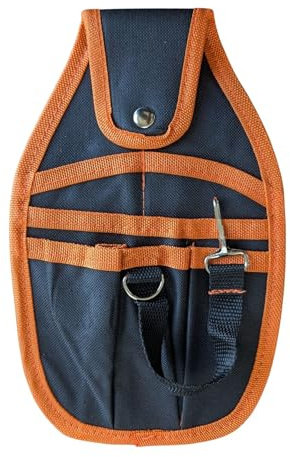 Professionelle Werkzeugtasche aus Nylon, Werkzeugtasche mit 6 Taschen mit Clip, D-Ring und Schlaufe für Elektriker, Klempner, Pflegepersonal