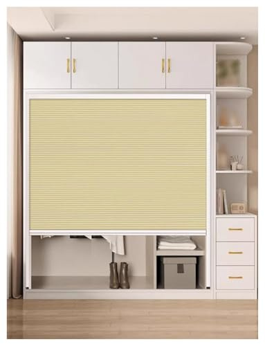 Puerta de acordeón abatible, puertas corredizas plegables retráctiles de nido de abeja con marco de aluminio, puerta divisoria invisible.(60x200cm/23.6x79in)
