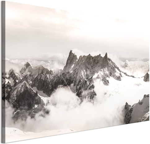 LUMASOUL Wandbilder Wohnzimmer Leinwandbild Landschaft 120x80 cm | 1-teiliges Bild für Schlafzimmer, Flur, Büro und Küche, modernes Foto-Motiv