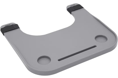 MIIWWOWO Wheelchair Tray with 2 Cup Holder, Removable Wheelchair Table for Adults Elderly (Grey, with Mobile Phone Slot)