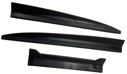 Auto Heckspoiler Für Benz W204 Heckspoiler Flügel 3 Stück Gummi Matt Schwarz Heckscheiben-Seitenspoiler(Sty1 MattBlack)