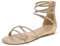 DREAM PAIRS Damen Sandalen Flache Sandalen Sommer,Size 41.5,Gold,Weitz