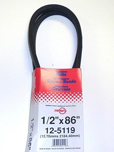 Lawnmowers Parts tondeuses Pièces 5119 Ceinture Rotatif V Compatible avec Murray 37 x 62 et 037 X 62ma (1/5,1 x 218,4 cm)