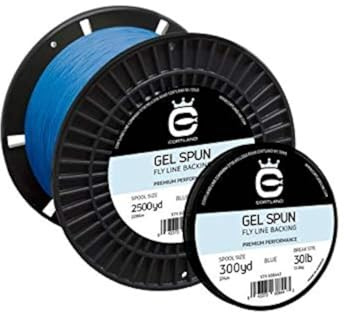 Cortland Gel Spun Fly Line Backing - 300 Yards (30 LB, Blue)