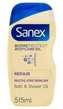 Sanex Biomeprotect Atopicare Bath and Shower Oil, 515ml (Pack of 3).
