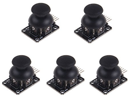 DollaTek 5PCS PS2 Joystick Juego de Control XY de Dos Ejes Módulo de desbloqueo de Joystick para Arduino