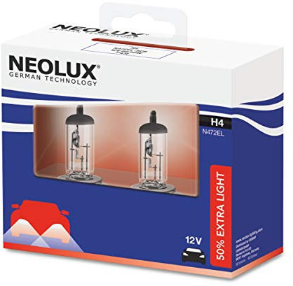Neolux H4 12V 6055W P43t Extra Light 50% 2st