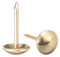 sourcing map Clou Tapissier 9mm Diamètre 17mm Hauteur Rond Punaises Doré Clou Ameublement pour Meuble Sofa Dosserets 50 Pcs