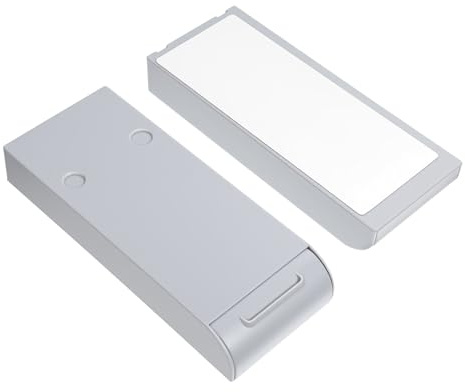 BESPORTBLE 2 Stück Versteckte Schreibtischboden Aufbewahrungsbox unter Schreibtischklebstift Box Unsichtbare Schublade Typ Stationäre Container Kleinigkeiten Veranstalter (Grau)