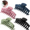 4 Pezzi Pinze per Capelli, Clip ad Artiglio,Capelli Clip Artiglio di Plastica da Donna,Antiscivolo Mollette per Capelli,Clip di Big Hair Claw,Fermagli per Capelli Grandi