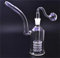 Glasölbrenner Dicke Glasasche Catcher Bongs 8-Zoll-Tupfer-Ölplattformen mit 14 mm Rauchen (A)