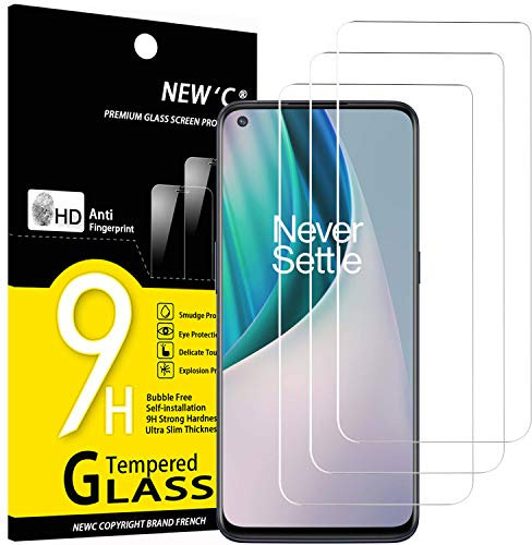 NEW'C 3 Stück für OnePlus Nord N10 5G für Panzerglas, Frei von Kratzern, 9H Härte, HD Displayschutzfolie, 0.33mm Ultra-klar, Ultrabeständig