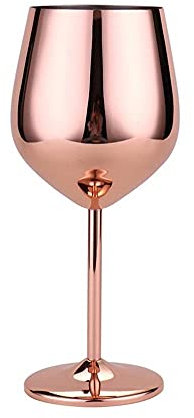 LUOSHUAI Verre Champagne 500ml Verre Rouge Verre Argent Rose Gobelets Gobelets Juice Boisson Champagne Gobelet Parti Barware Cuisine Outils Inoxydable Verre A Vin (Color : Rose Gold)