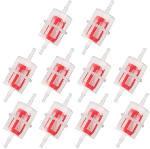 10Pcs Car Parts Large Inline Fuel Filter Auto diesel 6mm /8mm Pipe Hose (Universal)