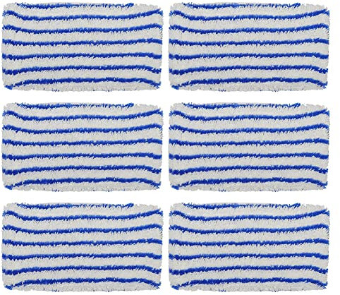 6 Chiffons en Microfibre Remplacement Conçu pour ROWENTA Clean & Steam ZR005801, ZR850002, ZR005804, Blau