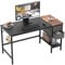HOMIDEC Computer, Office Work Desk for student and worker, Writing Desk with drawer and Headphone Hook, Laptop Table with shelves, Modern Style Desks for Bedroom, Home, Office-100x50