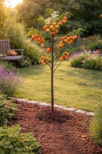 Zierapfel 'Evereste' 100-120 cm – Apfelbaum Malus 'Evereste' – Dekorativer Baum mit weißen Blüten, Robustheit und Winterhärte für Garten & Terrasse