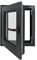 ECOPROF Kellerfenster | Langlebiges Kunststoff-Fenster | Maße 50x60 cm (500x600 mm) | Dreh-Kipp Fenster DIN Links | Farbe: Anthrazit (beidenseitig) | 70mm Profil